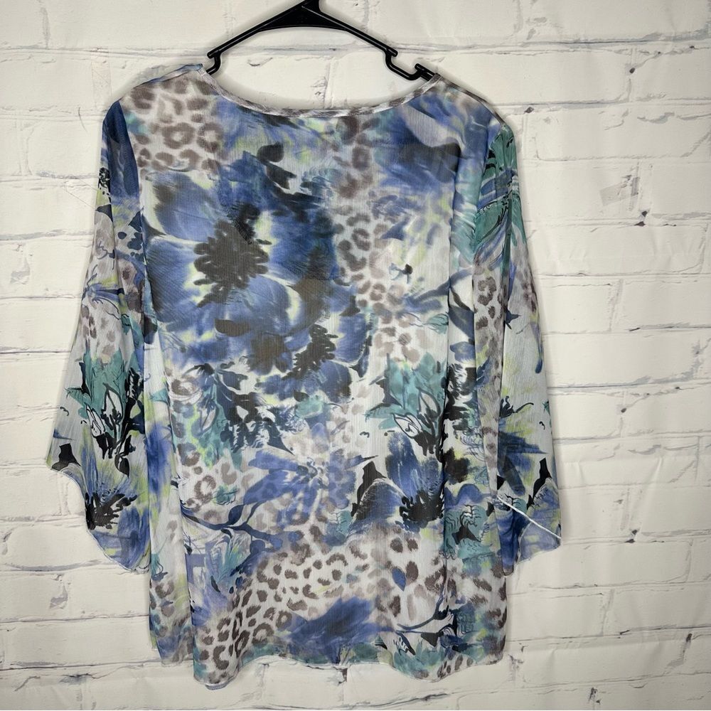 JM Collection small blue top‎ - Picture 2 of 6